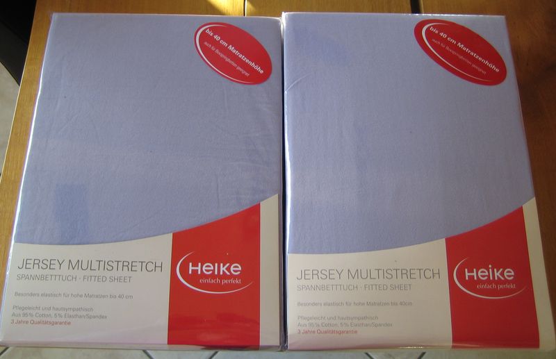 Heike Jersey Multistretch Topper Spannbetttuch Fitted Sheet 90x190-100x220cm 