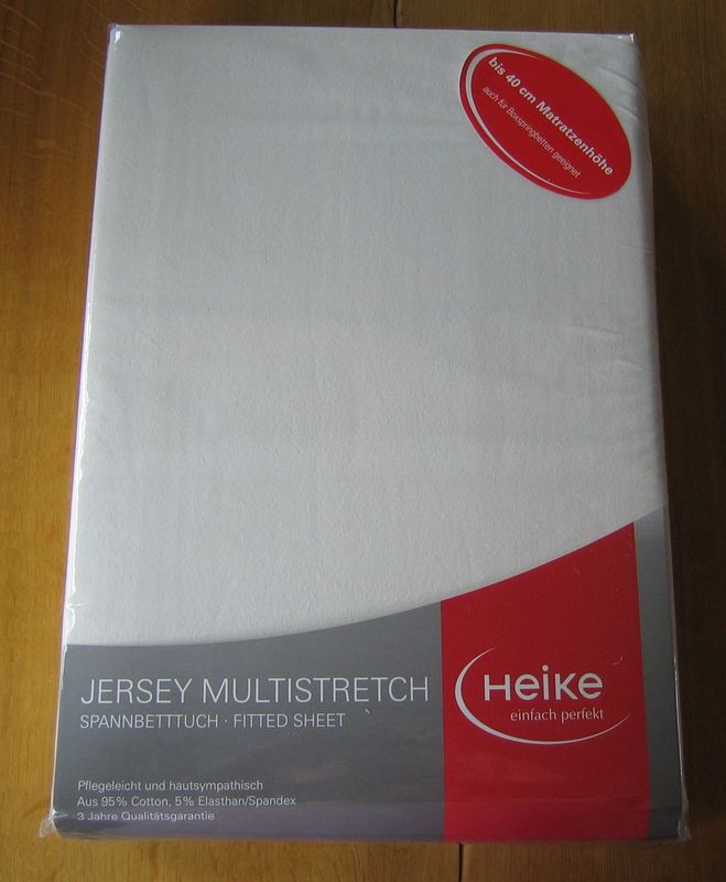 Heike Jersey Multistretch Topper Spannbetttuch Fitted Sheet 90x190-100x220cm 
